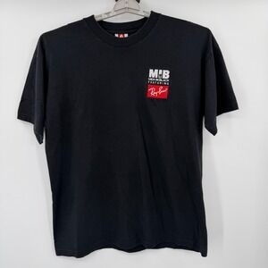 Vintage Men In Black MIB Ray-Ban T-Shirt Mens XL Black Bay Side Heavy Weight USA